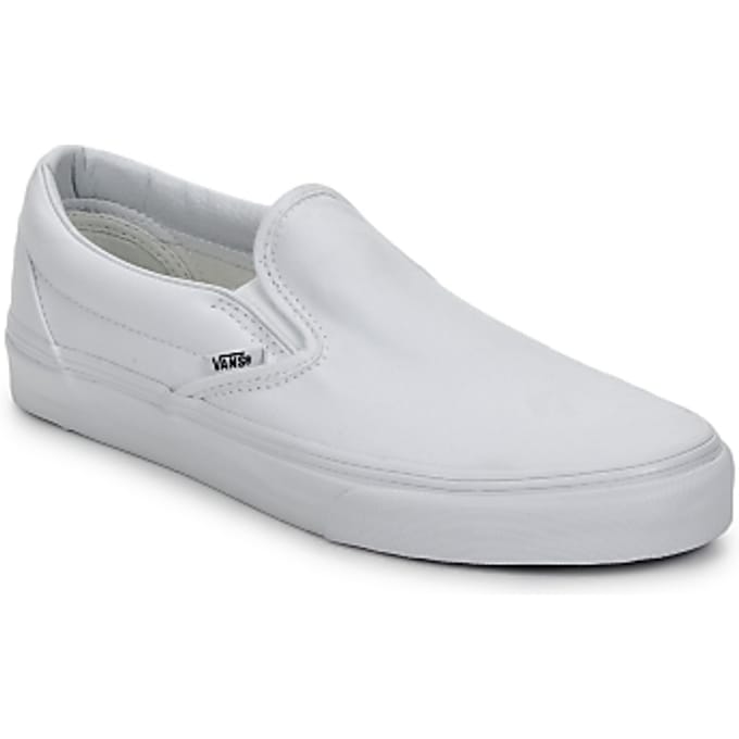 Vans Classic Slip on True White Canvas Trainers