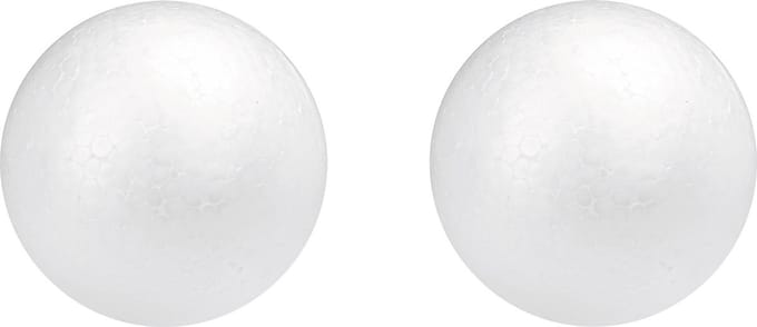 Piepschuim hobby knutselen vormen/figuren ronde ballen/bollen - 21x stuks - Dia 10 cm