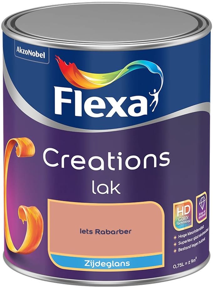 Flexa - Creations Lak Zijdeglans - Iets Rabarber - Mengverf - 750 Ml