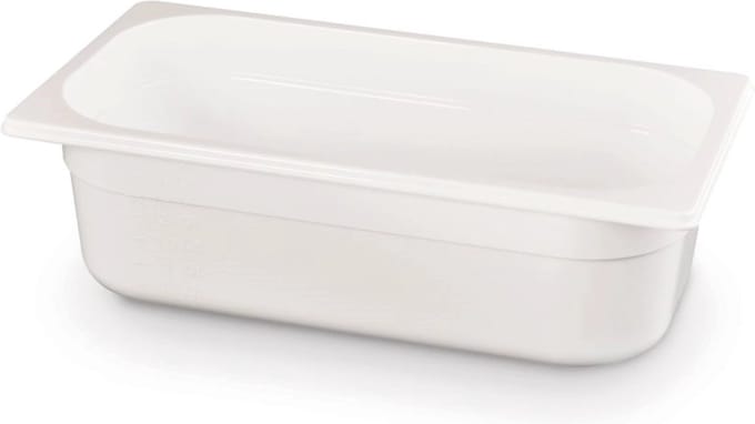 HENDI Gastronormbak – polycarbonaat – 4L – wit – 325x176x100 mm