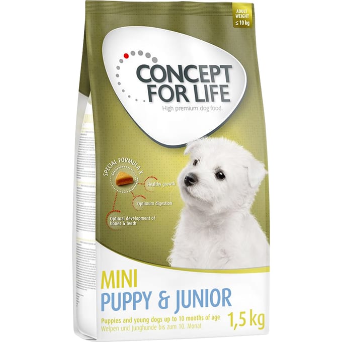 1,5kg Mini Junior Concept for Life Hondenvoer