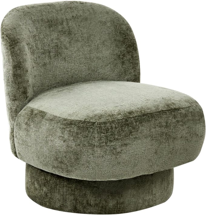 AYLO - Draaifauteuil - Groen - Chenille
