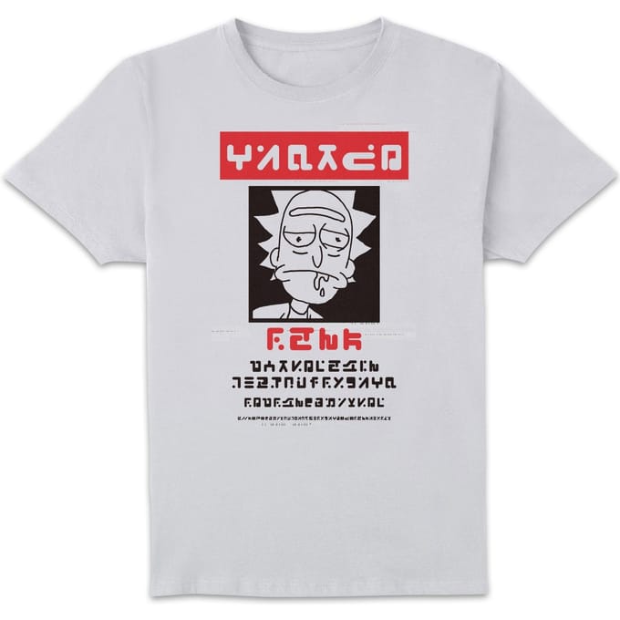 Rick and Morty Wanted Rick T-shirt - Wit - M
