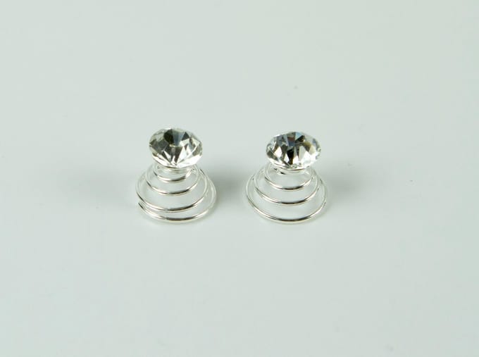 Curlies glas steen strass groot