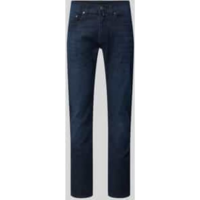 tapered fit jeans met steekzakken model 'Lyon'