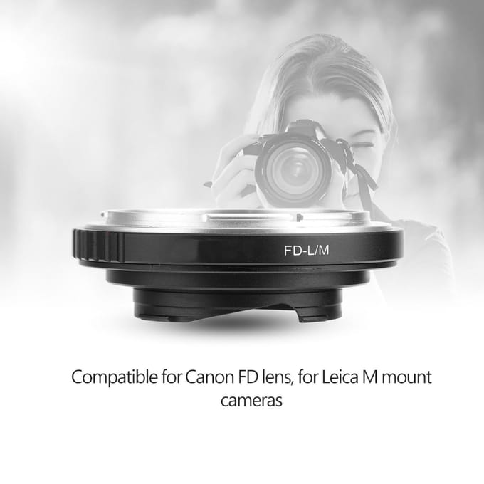 FD LM Mount Adapter voor Canon FD Mount Lens voor Leica M Camera voor TECHART LM-EA7 Adapter gray