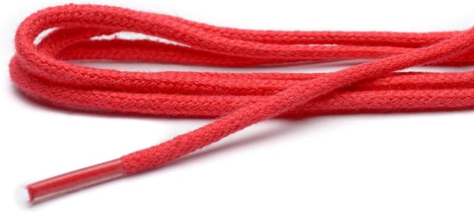 ARIESZZZ - Schoenveters - Rood - Rond 70 cm - 3 mm - 4-6 gaatjes