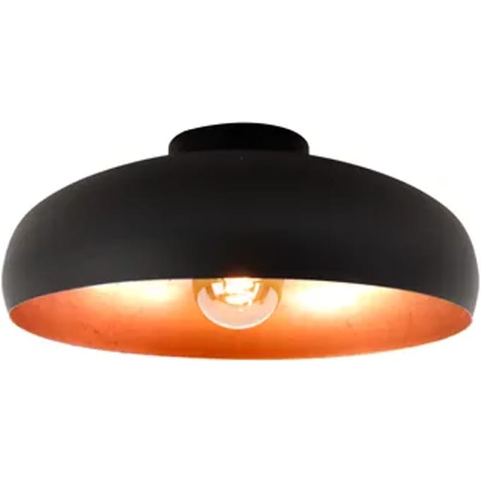 Eglo Plafondlamp Mogano Zwart Koper ⌀40cm E27