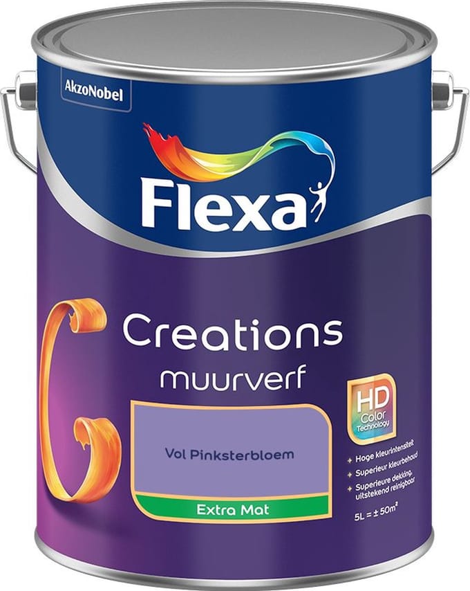 Flexa - Creations Muurverf Extra Mat - Vol Pinksterbloem - Mengverf - 5 L