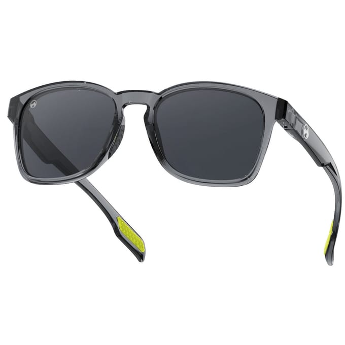 MowMow Vortex Zonnebril - Gepolariseerd - Heren - Dames - Grijs transparant frame
