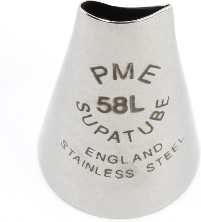 Spuitmondje Left Handed Large Petal PME Supatube|Linkshandig|Grote bloemen