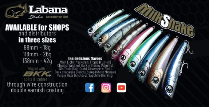 Labana Studio Milkshake 138 mm 40 gram Floating Lure Dark Coffee (0650)