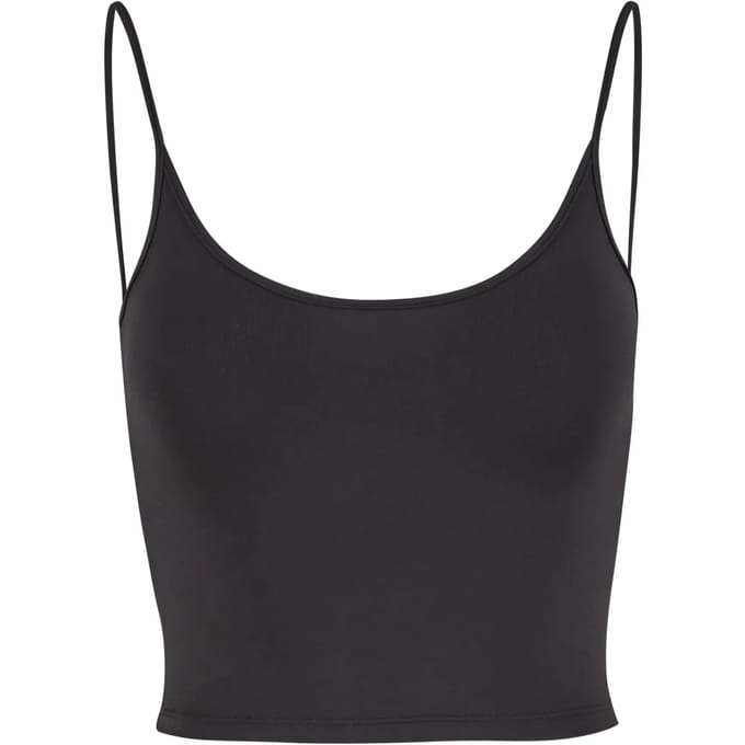Urban Classics - Basic Low Back Neckline Mouwloze top - XXL - Zwart