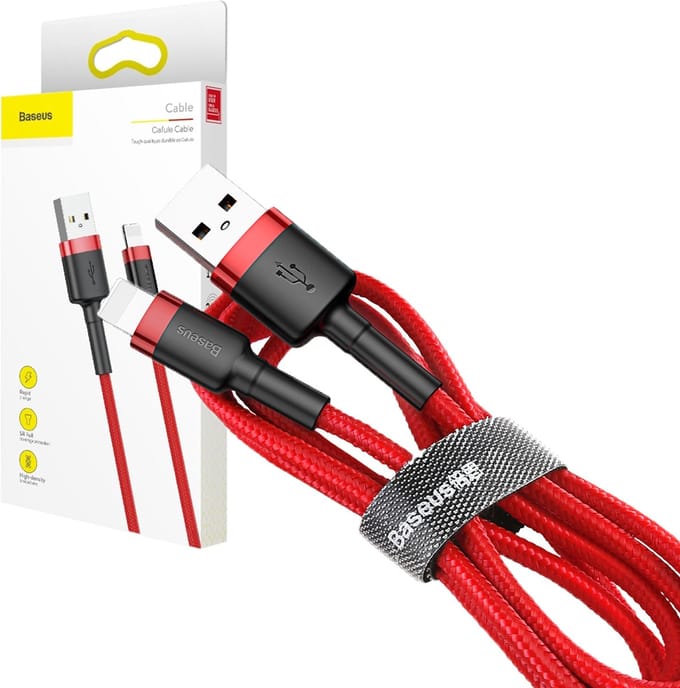 Baseus USB bliksem kabel USB-bliksemkabel iPhone 5 6-s 7 8 0,5 m BASEUS-kwaliteit