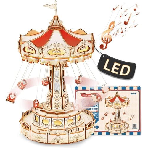 Robotime Swing Ride EA02 - Houten modelbouw - DIY - Knutselen - Bouwpakket