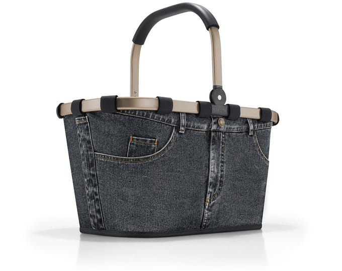 Reisenthel Carrybag Boodschappenmand - 22L - Frame Jeans Dark Grey Grijs
