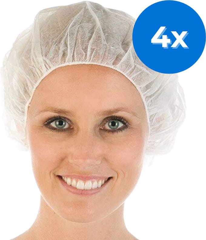 Haarnetjes wit 1000 stuks - Set van 4 doosjes Romed