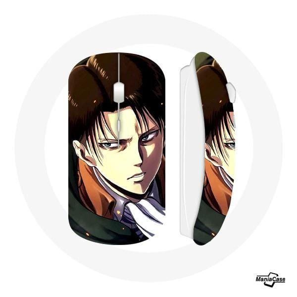 Levi Ackerman Manga-aanval op Titan draadloze muis