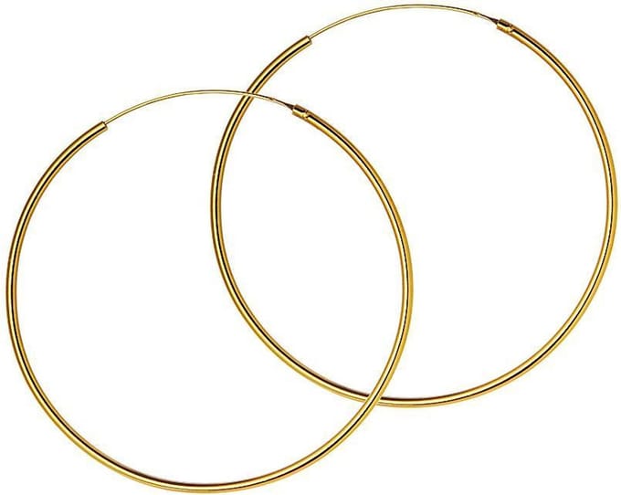 Goud Plated Hoops 50MM 1,5MM