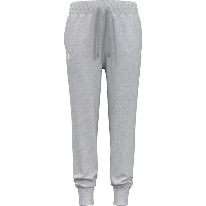 Under Armour UA Rival Fleece Joggers Unisex Sportbroek - Grijs - Wit