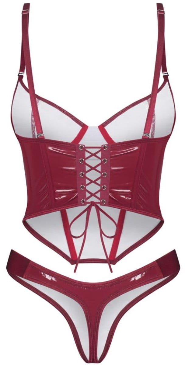 Obsessive - Redya Corset en String - Rood