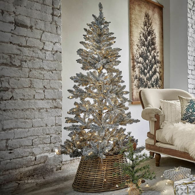 LOBERON Kerstboom Sansais groen/wit