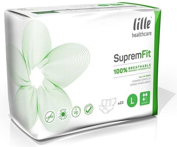 Lille Suprem Fit Super plus Large - 1 paquet de 22 protections