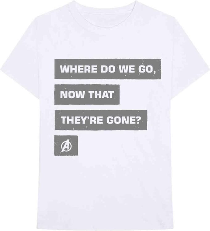 Marvel The Avengers Heren Tshirt -S- Now That They're Gone Wit