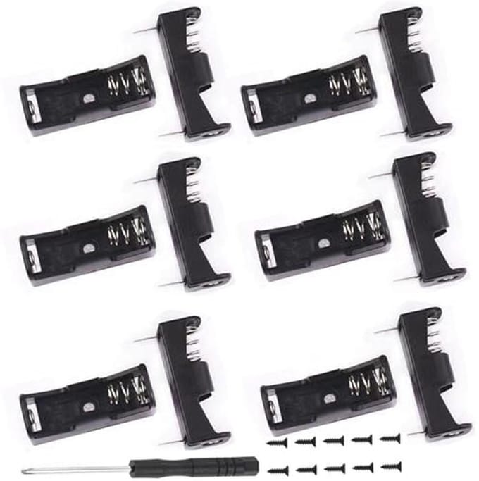 12 Stuks 12V 23A Batterijhouder met Schroevendraaier en Schroeven