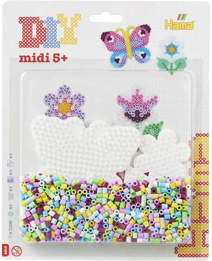 Hama Strijkkralen – 1.100 stuks – Vlinder en Bloem