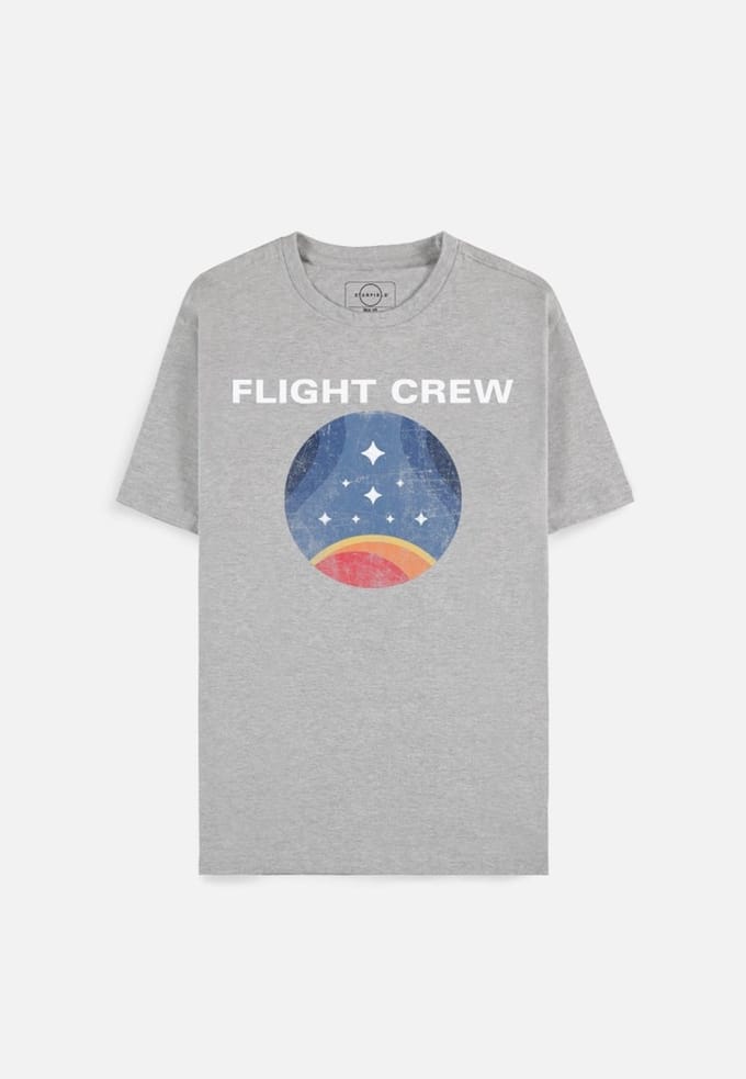 Starfield - Flight Crew Heren T-shirt - M - Grijs