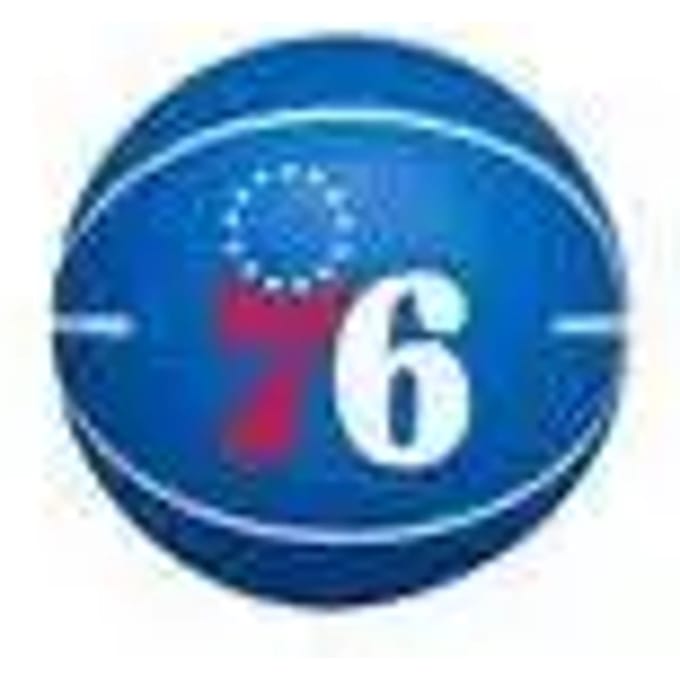 Stuiterende bal nba dribbelen Philadelphia 76ers