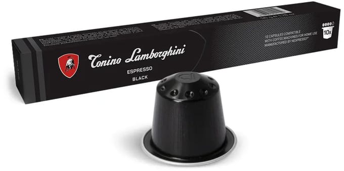 Tonino Lamborghini Black - Nespresso Compatible Capsules - 10 x 10 stuks