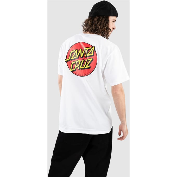 Santa Cruz Classic Dot Chest T-Shirt wit
