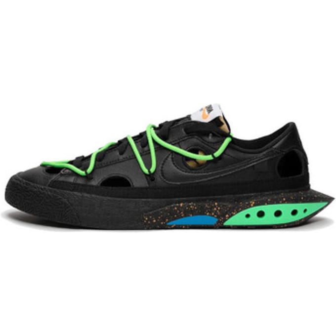 "Nike Blazer Low Off - Sneakers - Unisex - White ""Black Electro Green"""