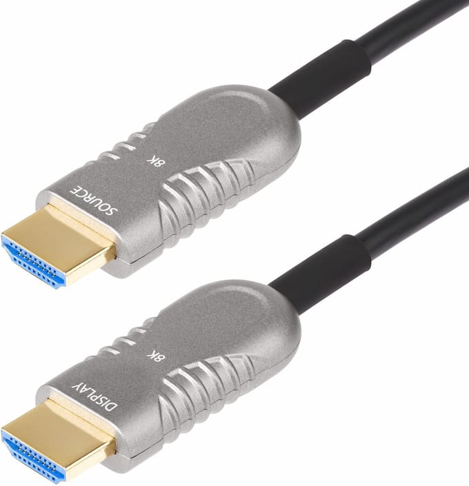 StarTech.com 9,1m Hybride Actieve Optische HDMI 2.1 Kabel (AOC), CMP, Plenum Rated, 8K Ultra High Speed HDMI 2.1/2.0 Optische Kabel, 48Gbps, 8K 60Hz/4K 120Hz, HDR10+/FRL/TMDS/eARC