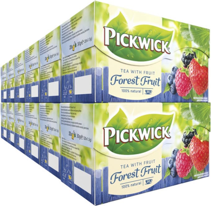 Pickwick Bosvruchten Fruit Thee - 12 x 20 theezakjes
