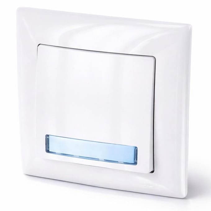 Inbouw-deurbelknop met Led-indicator Zuiver Wit
