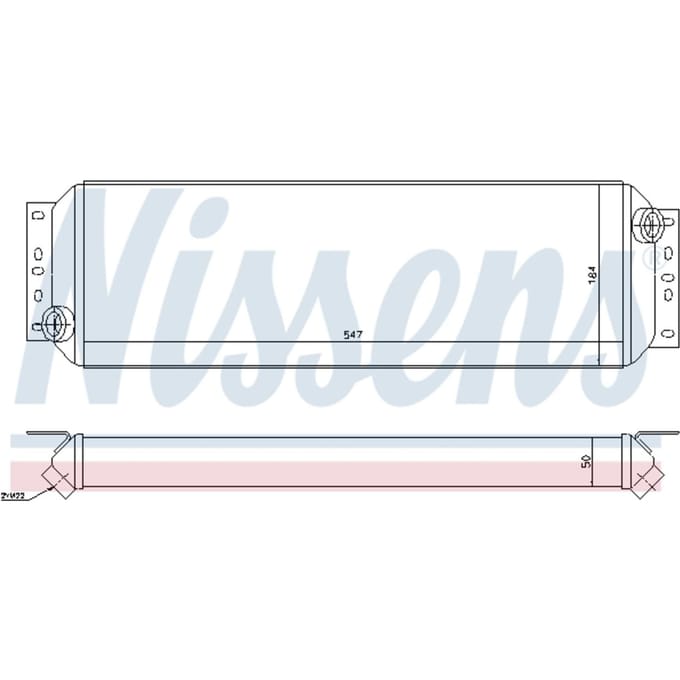 Olie radiator, motorolie NISSENS 90730