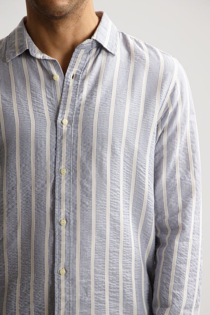 Dstrezzed Ds-dore Shirt Lt. Blue Größe: M | Casual hemden Outlet | Herren | Blau