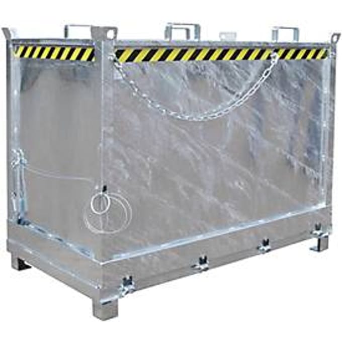Bodemklepcontainer FB 2000, gegalvaniseerd