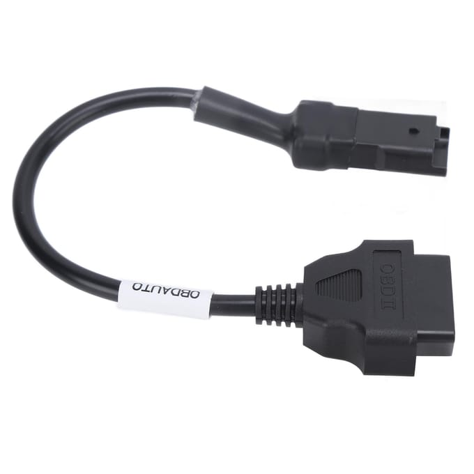 4-pins OBD Diagnostische Kabel Adapter OBD2 Verlengconnector Vervanging voor Ducati Motorfietsen black