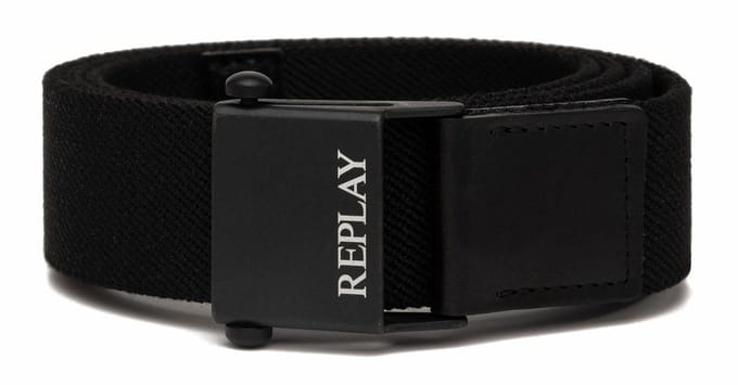 REPLAY Riem Belt W90 Black Zwart