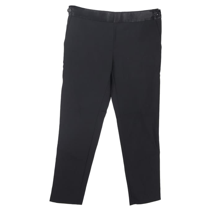 Victoria Beckham rechte broek in zwart polyester