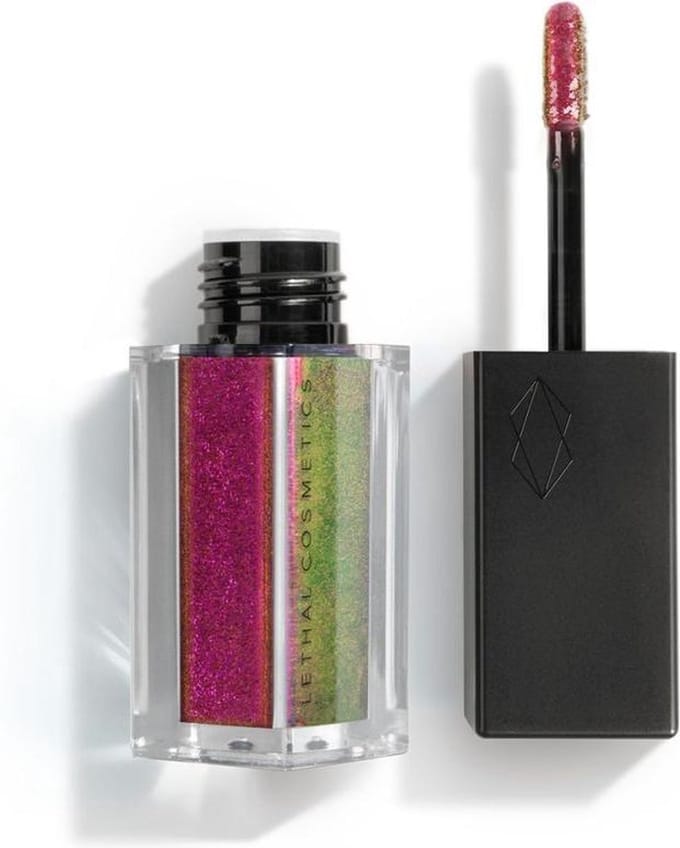 Lethal Cosmetics Liquid oogschaduw Entropy Vegan, Cruelty Free Chroomkleurig