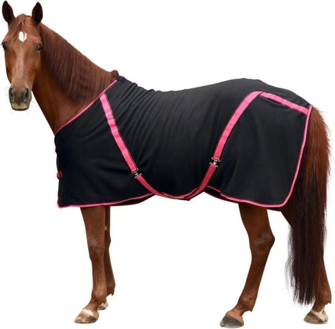 Kerbl Fleece deken RugBe Classic zwart 145 cm 328687