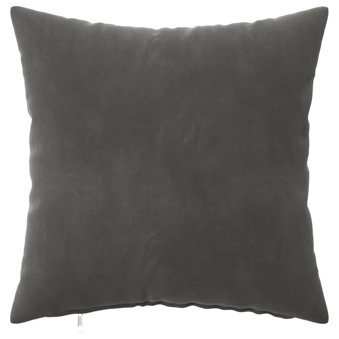 vidaXL - Kussensloop - 6 - pcs - HEERLEN - Donkergrijs - 30 - x - 30 - cm - Fluweel