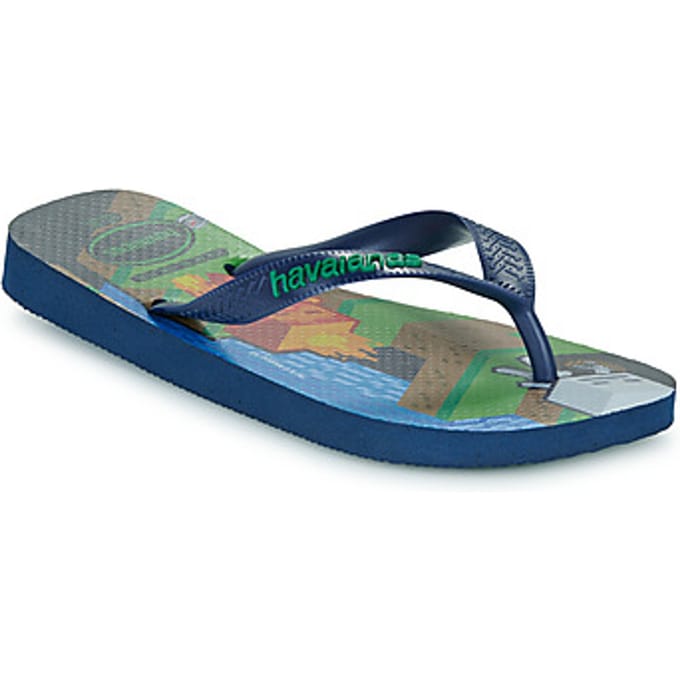 Havaianas Havaianas Minecraft Slippers blauw Rubber