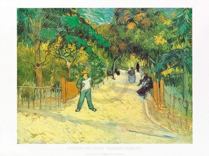 Kunstdruk Vincent Van Gogh - Giardini Publici 80x60cm