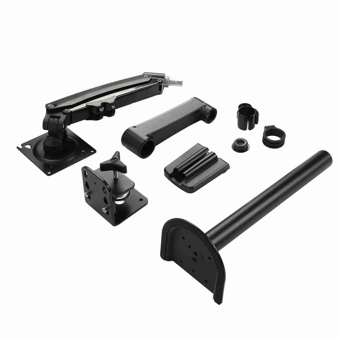 Computer Monitor Arm Heavy Duty Verstelbaar 2 tot 12 kg Laadvermogen Bureau Enkele Monitor VESA Bevestiging voor black